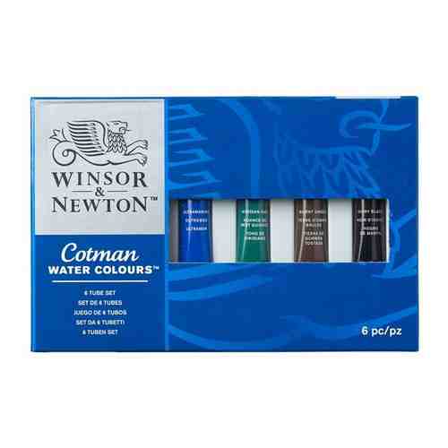 Акварель Winsor&Newton Cotman для начинающих, 6цв., 8мл, туба, картонная коробка ( Артикул 316450 ) арт. 906317488