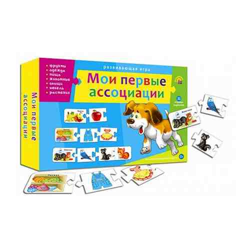 Ассоциации Цепочкой Мои первые ассоциации (32 карточки) (в коробке) ИН-9920, (Рыжий кот) арт. 39919265