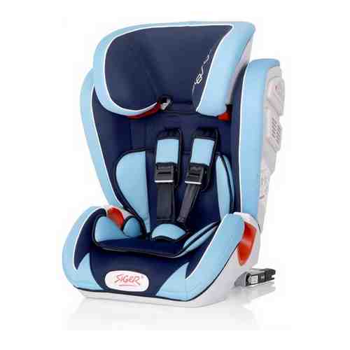 Автокресло SIGER Индиго ISOFIX серый лабиринт (1-12 лет 9-36 кг группа 1/2/3) арт. 1729995138