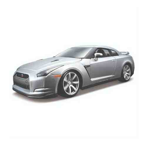 Bburago Машинка металлическая Nissan GT-R R35 2009, 1:18, серебристая арт. 101414714604