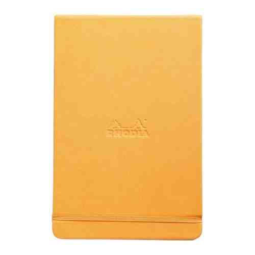 Блокнот Rhodia Webnotebook «Пейзаж» А5 90 г/м2 96 листов цвета слоновой кости (без линовки, с микроперфорацией), плотная оранжевая обложка арт. 101714051330