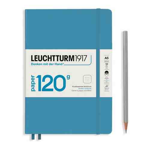 Блокнот в точку Leuchtturm Edition А5 203 стр., твердая обложка нордический синий арт. 1735861227