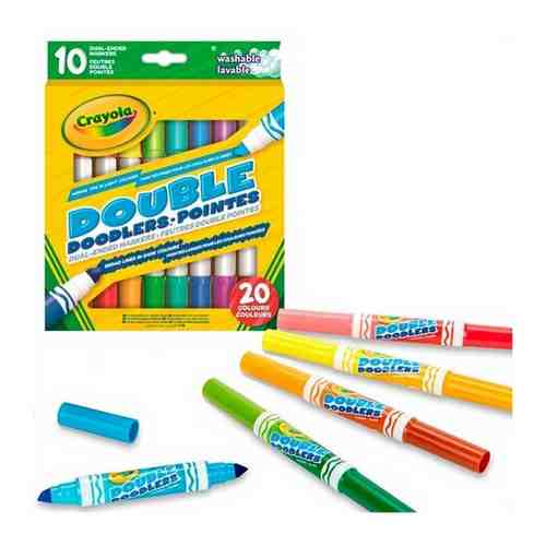 Crayola Crayola Смываемые двусторонние фломастеры, 10 шт. 58-8311 арт. 1449469521