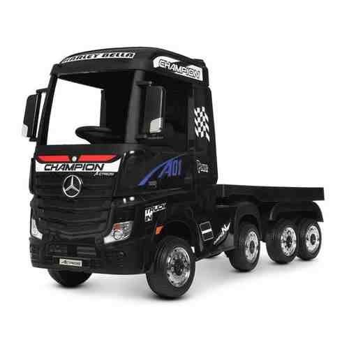 Детский электромобиль RiverToys Mercedes-Benz Actros 4WD HL358 с прицепом черный арт. 101588577969