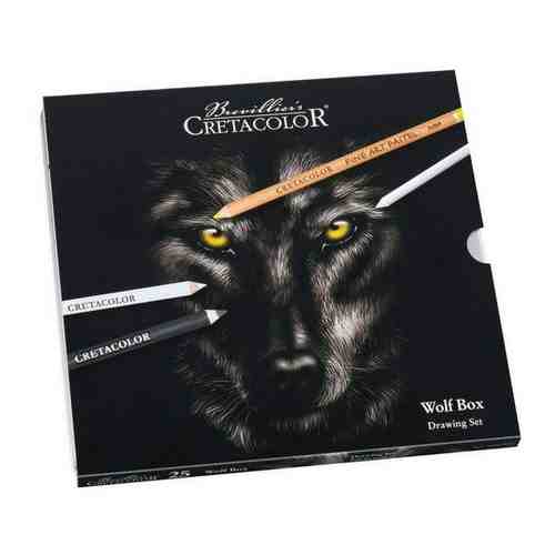 Художественный набор CretacoloR Wolf Box, металлическая коробка 25 предметов CC91400-2602 арт. 981604345