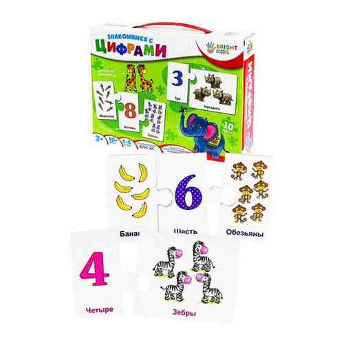 Игра-пазл Знакомимся с цифрами ИН-7621 BRIGHT KIDS арт. 101288641034