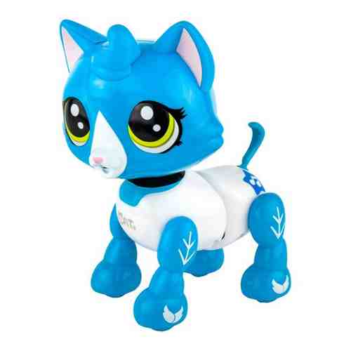 Интерактивная игрушка 1TOY Т16804 RoboPets Робо-котенок бело-голубой арт. 640877011