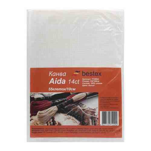 Канва Aida 14ct, 150*100см белая Bestex арт. 101087733623