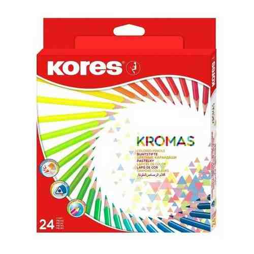 Карандаши цветные KORES 24цв 3-гран Kromas 93392 арт. 663965154