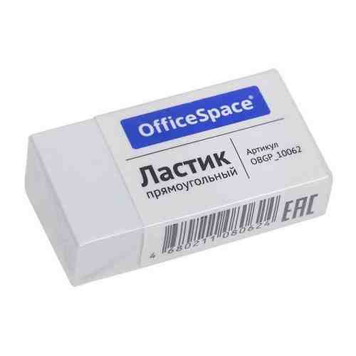 Ластик OfficeSpace, прямоугольный, термопластичная резина, картонный футляр, 38*20*10мм арт. 758966403