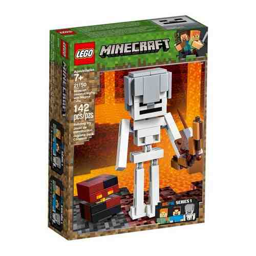 LEGO 21150 - Лего Minecraft Скелет с кубом магмы арт. 312854990