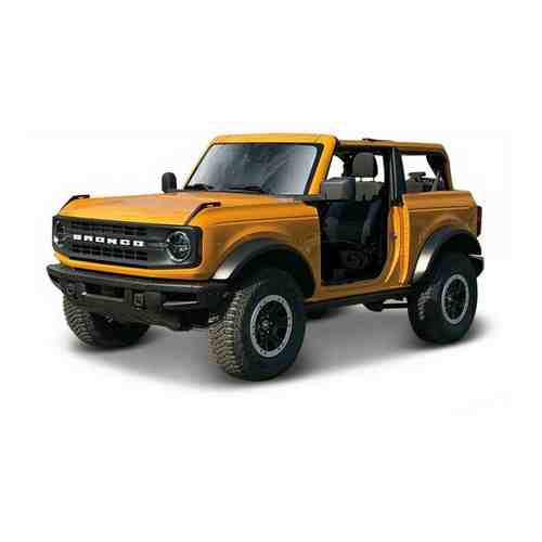 Maisto Машинка металлическая 1:18 Ford Bronco Badlands '21, желтая арт. 101701673124