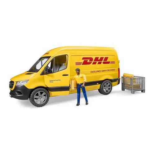 Микроавтобус Bruder Mercedes-Benz Sprinter DHL, 02-671 1:16, желтый арт. 101596334009