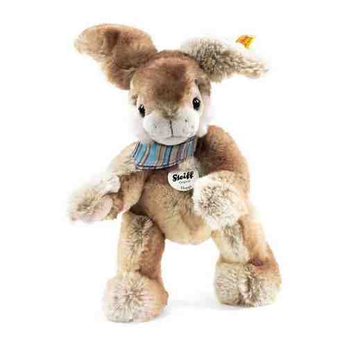 Мягкая игрушка Steiff Hoppi Dangling Rabbit beige/brown (Штайф Кролик Хоппи бежево-коричневый 26 см) арт. 1411115330