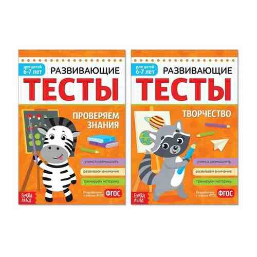 Набор развивающих тестов для детей 6-7 лет, 2 шт. по 16 стр. арт. 1461744028