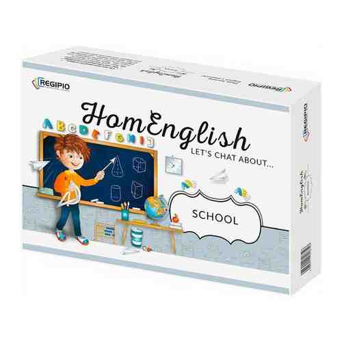 Настольная игра на английском языке HomEnglish Let's Chat About School арт. 1412812647