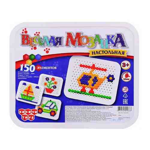 Настольная игра Веселая мозайка (диам 12мм/150 элем) (12123) арт. 1437754112