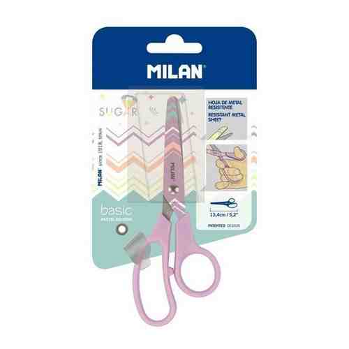 Ножницы детские Milan Basic Pastel Edition, 13,4 см, сиреневый, блистер 1 шт. арт. 100979814883