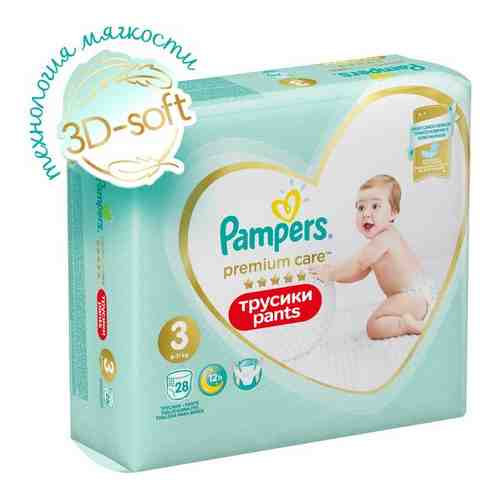 Pampers трусики Premium Care размер 3 (6-11 кг), 56 шт. арт. 101282598666