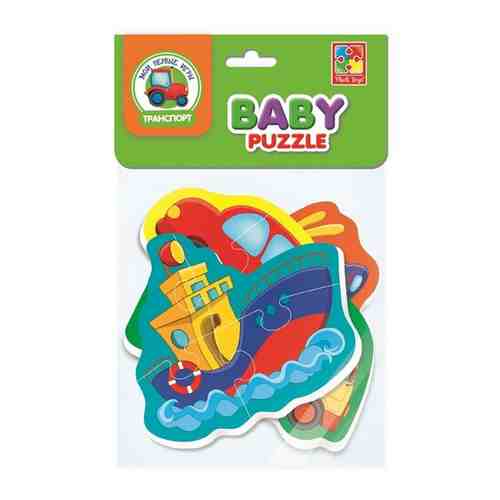 Пазл мягкая Baby puzzle Транспорт 4 картинки 12 эл VT1106-57 арт. 101333035346