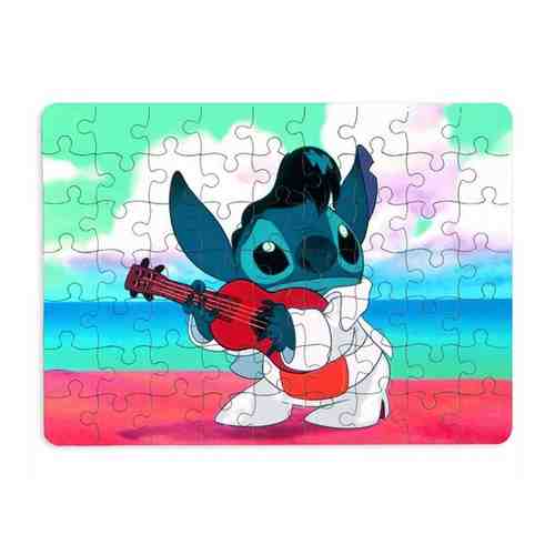 Пазлы CoolPodarok Stitch 13х18см 63 эл. магнитный арт. 101463000767