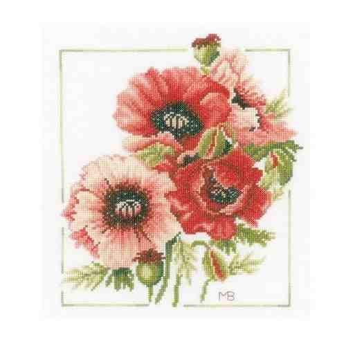 PN-0157496 Набор для вышивки крестом LanArte Anemone Bouquet Букет анемонов арт. 504601143