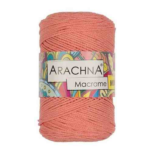 Пряжа ARACHNA Macrame Mini, 80% хлопок, 20% полиэстер, 4*250 г, 230 м, №04, светло-коралловый арт. 101190098681