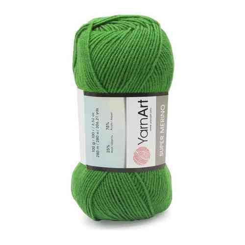 Пряжа для вязания YarnArt 'Super Merino' 100гр 300м (25% шерсть, 75% акрил) (1256 синий меланж), 5 мотков арт. 101204878891