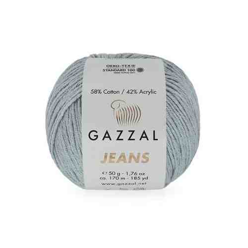 Пряжа GAZZAL Jeans Цвет. 1110, серый, 5 мот., 58 % Хлопок, 42 % Акрил арт. 101649465607