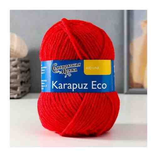 Пряжа Karapuz Eco (КарапузЭко) 90% акрил, 10% капрон 125м/50гр кармин (213) арт. 101404474219