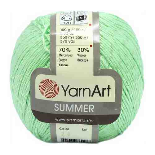 Пряжа Yarn art 'Sammer' (70%хлопок, 30%вискоза) (17 черный), 4 мотка арт. 101486388189