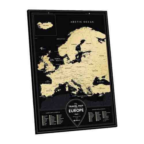 Скретч карта Европы Travel Map Black Europe арт. 434908121