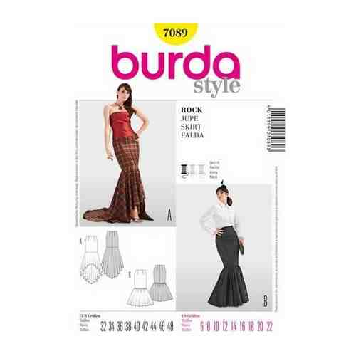 Выкройка Burda 7089-Вечерняя длинная юбка арт. 101459485948