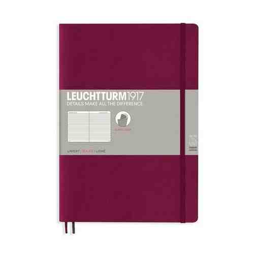 Записная книжка Leuchtturm Composition В5, в линейку, винная, 123 страниц, мягкая обложка арт. 478565383