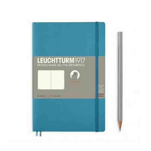 Записная книжка нелинованная Leuchtturm Paperback В6+ 123 стр., мягкая обложка нордический синий арт. 1698907687